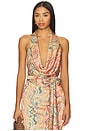 view 1 of 4 Solana Halter Top in Paisley Print