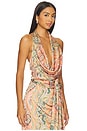 view 2 of 4 Solana Halter Top in Paisley Print