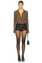 view 5 of 5 Horizon Bodysuit in Chocolate