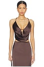 view 1 of 4 Calypso Top in Chocolate