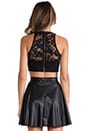 view 3 of 4 Renegade Lace Crop Top in Black