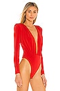 view 3 of 5 Dasha Bodysuit in Fiery Red