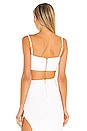 view 3 of 4 Aria Crop Top in White