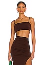 view 1 of 4 Aria Crop Top in Chocolate