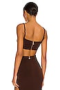 view 3 of 4 Aria Crop Top in Chocolate