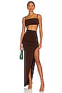 view 4 of 4 Aria Crop Top in Chocolate