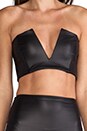 view 5 of 5 Easy Rider V-Front Crop Top in Black