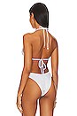 view 3 of 5 Rhinestone Rodeo Tri Bikini Top in White