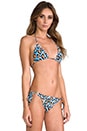 view 2 of 7 Beach Jungle Dreams Triangle Bikini in Blue