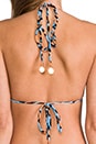 view 3 of 7 Beach Jungle Dreams Triangle Bikini in Blue