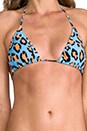 view 4 of 7 Beach Jungle Dreams Triangle Bikini in Blue