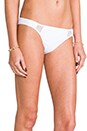 view 6 of 7 Beach Monochrome Mesh Triangle Bikini in White