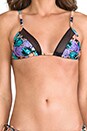 view 4 of 7 Beach Hermosas Flores Triangle Bikini in Black
