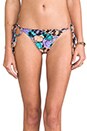 view 5 of 7 Beach Hermosas Flores Triangle Bikini in Black