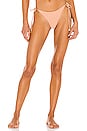 view 1 of 5 Tie Side Bikini Bottom in Nude Rib
