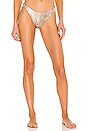 view 1 of 5 BAS DE MAILLOT DE BAIN HIGH RISE in Nude Snake Foil
