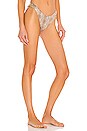 view 2 of 5 BAS DE MAILLOT DE BAIN HIGH RISE in Nude Snake Foil