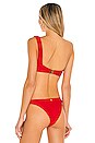 view 3 of 5 SAVANNAH ビキニトップ in Red Rib