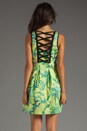 view 4 of 6 RUNWAY Tec-Porcelian Dress in Lime