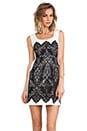 view 1 of 6 Kissing Booth lace Dress en Ivory/Black in Ivory & Black