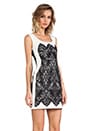 view 3 of 6 Kissing Booth lace Dress en Ivory/Black in Ivory & Black
