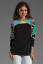 view 1 of 4 Tight Rope Knit Fire Eater Sweater in Black Multi