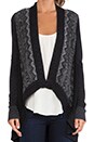 view 4 of 4 Cross Examine Cardigan in Black Multi