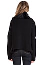view 4 of 4 BLOUSON EN FOURRURE in Black