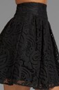 view 5 of 6 Mambo Lace Cha-Cha-Cha Skirt in Black