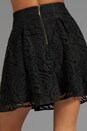 view 6 of 6 Mambo Lace Cha-Cha-Cha Skirt in Black