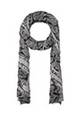 view 2 of 3 Snake Print Scarf in Fog