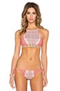 view 1 of 4 Bindi Stargazer Bikini Top in Coral