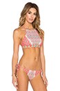 view 2 of 4 Bindi Stargazer Bikini Top in Coral