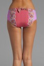 view 2 of 3 Capri Paisley Nymph Bikini Bottom in Violet