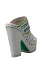 view 4 of 5 Mai Tai Heel in White Leather/ Multi in White Leather & Multi