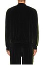 view 3 of 6 Rib Collar Track Jacket Cpe Velour in Black