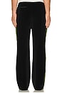 view 3 of 6 Bootcut Track Pant Cpe Velour In Black in Black