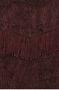 view 6 of 6 Fringe Open Collar Shirt Rayon Corduroy in Burgundy
