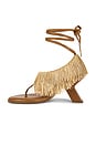 view 5 of 5 x REVOLVE Flip Fringe Sandal in Gold