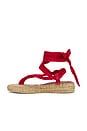 view 5 of 5 Summer Espadrille in Red