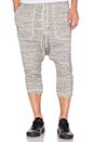 view 1 of 3 Knit Harem Sweatpants in Salt & Pepper