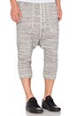 view 2 of 3 Knit Harem Sweatpants in Salt & Pepper