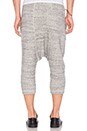 view 3 of 3 Knit Harem Sweatpants in Salt & Pepper