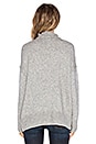 view 3 of 3 Oversized Turtleneck Sweater in Heather Grey