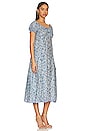 view 2 of 3 Charlotte Midi Dress in Gloriosa Print Cornflower