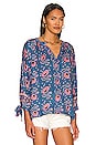 view 2 of 4 Renata Top in Vintage Flower Azure