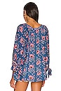 view 3 of 4 Renata Top in Vintage Flower Azure