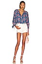 view 4 of 4 Renata Top in Vintage Flower Azure