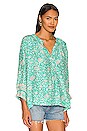 view 2 of 4 REMY トップ in Floral Print Amalfi Sea