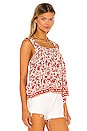 view 2 of 4 Jasmine Top in Shadow Print Red